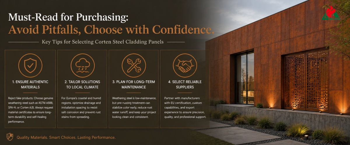  Key Tips to Avoid Pitfalls When Selecting Corten Steel Cladding Panels
